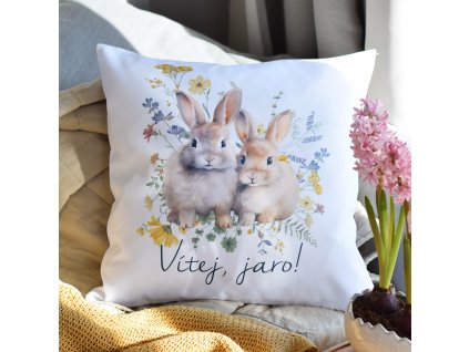 Dekorační polštář - Vítej, jaro!