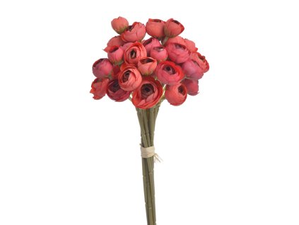 Buket mini ranunuculus - červený