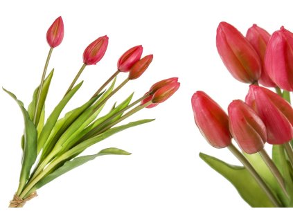 Kytice červených tulipánů