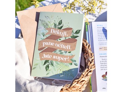Přání v obálce - Pane učiteli, jste super!