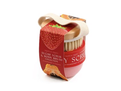 Somerset Toiletry - Tropical Fruits – Jahoda & Papája Sada tělového peelingu, 150 g