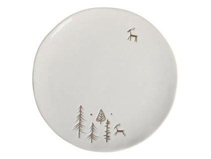 Vánoční keramický talíř - 23,1 cm