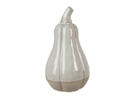 Porcelánová dýně - 9 cm, bílá