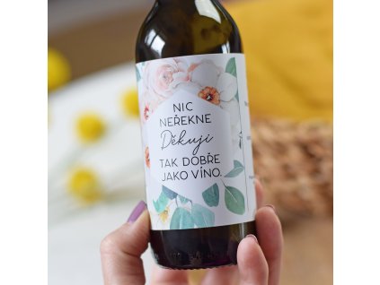 Dárkové víno - Nic neřekne "Děkuji" tak dobře jako víno.