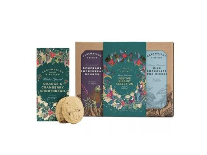 Cartwright & Butler - Festive Biscuits Selection Sada dobrot - Merry Christmas, 3×200 g