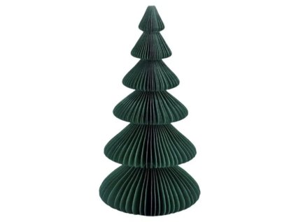 Papírový stromeček - zelený, 30 cm