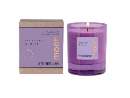 Moon - Lavender & Mint Vonná svíčka, 160 g