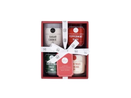Holiday Set Vánoční dárková sada vonných svíček, 4 x 108 g