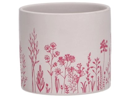 Keramický květináč Guren Ø13,5 cm pro orchidej, růžový
