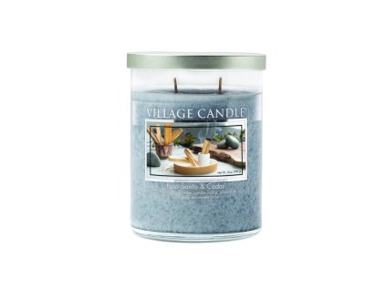 VILLAGE CANDLE, Vonná svíčka - Palo Santo & Cedar