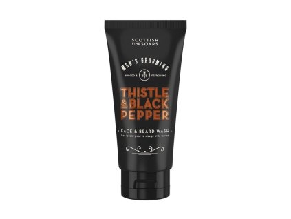 Ostropestřec & Černý pepř Mycí gel na pleť a vousy, 150 ml
