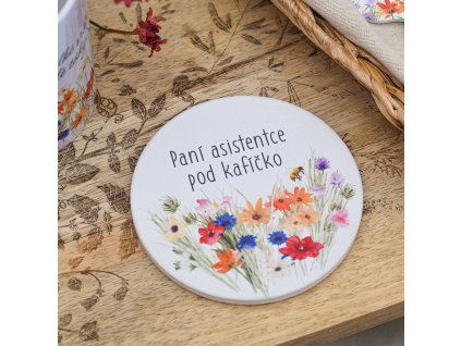 Kameninový podtácek - Paní asistentce pod kafíčko