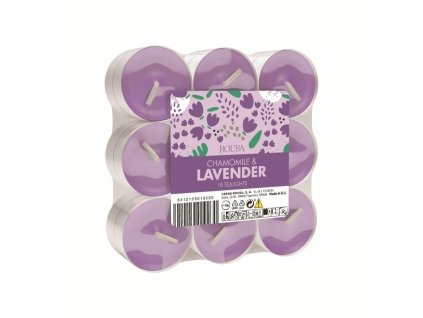 Chamomile & Lavender Sada čajových svíček, 18 ks