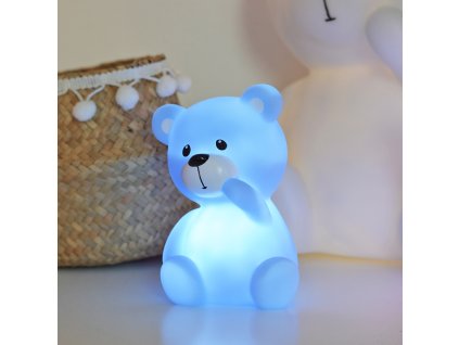 Dětská noční LED lampička - medvídek - 3 varianty Bílá barva