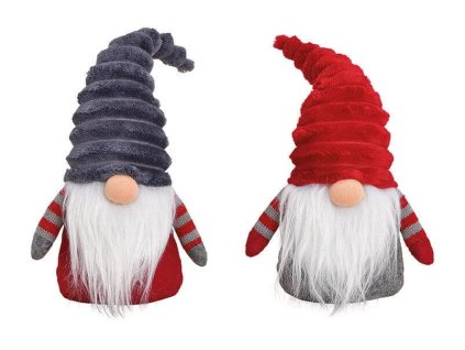 Gnome s čepičkou - 2 motivy šedá čepička motiv