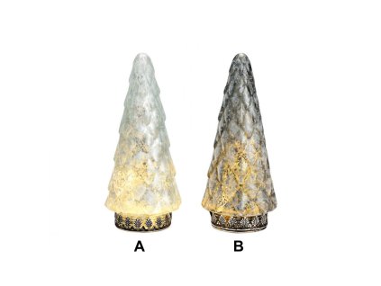 Vánoční LED stromeček, 10x24x10 cm - 2 druhy B