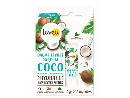 Lovea Pečující balzám na rty – Kokos, 4g