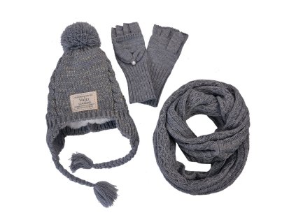 Dětský zimní set - šedý