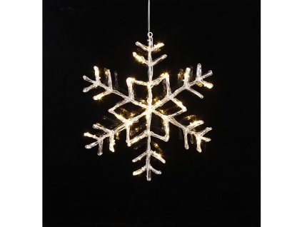 LED Sněhová vločka k zavěšení