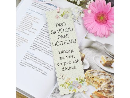Záložka do knížky - Pro skvělou paní učitelku