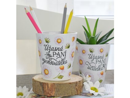 Květináč "Úžasná paní vychovatelka"