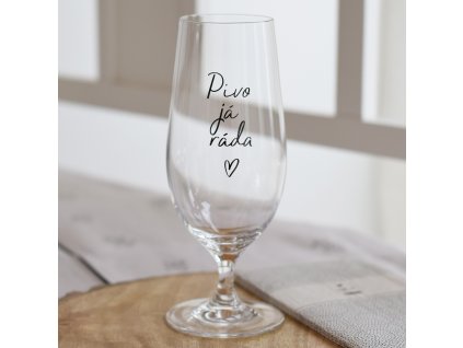 Pivní sklenice - Pivo já ráda