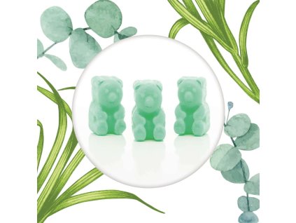 Vonný vosk - medvídci - Lemongrass & Eucalypthus - 50g