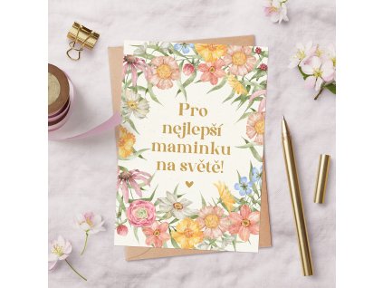 Přání s obálkou - Pro nejlepší maminku na světě!