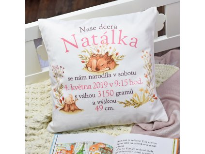 Dětský polštář pro holčičku (na míru)