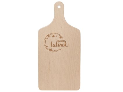 PRKÉNKO S RUKOJETÍ - DŘEVO - NEJLEPŠÍ TATÍNEK - 30X14 CM