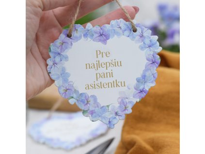 Srdce hortenzie - Pre najlepšiu pani asistentku SK