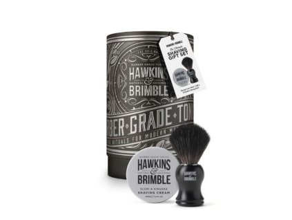 Hawkins & Brimble Pánská Dárková sada (Štětka na holení + Krém na holení)