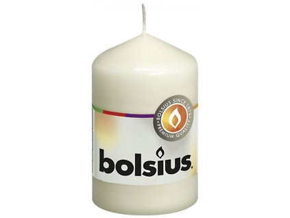 Válec svíčka Bolsius, 80/48 mm - krémová