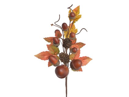Podzimní větvička s žaludy - 31cm