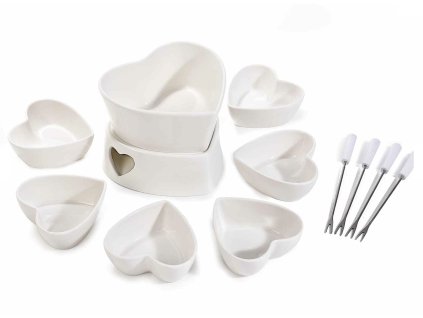 Fondue - porcelánová sada