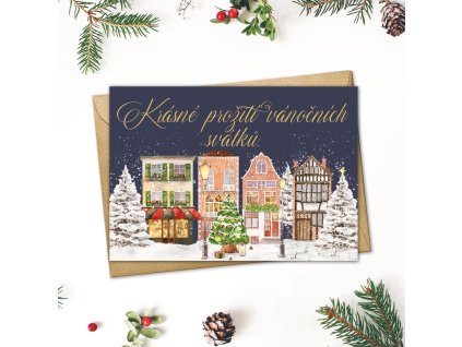 Vánoční přání - Vánoční městečko