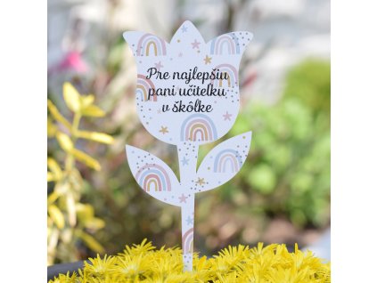 Zápich Tulipán - "Pre najlepšiu pani učiteľku v škôlke" SK