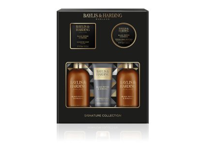 Baylis & Harding Pánská sada s péčí o tělo 5ks - Černý pepř & ženšen