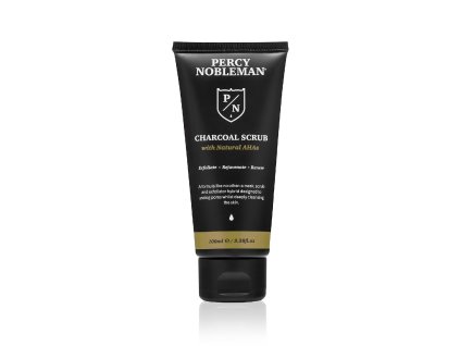 Percy Nobleman Pánský pleťový peeling 3v1 s černým uhlím, 100ml