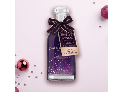 Baylis & Harding Koupelová pěna ve svítící karafě - Fík & granátové jablko