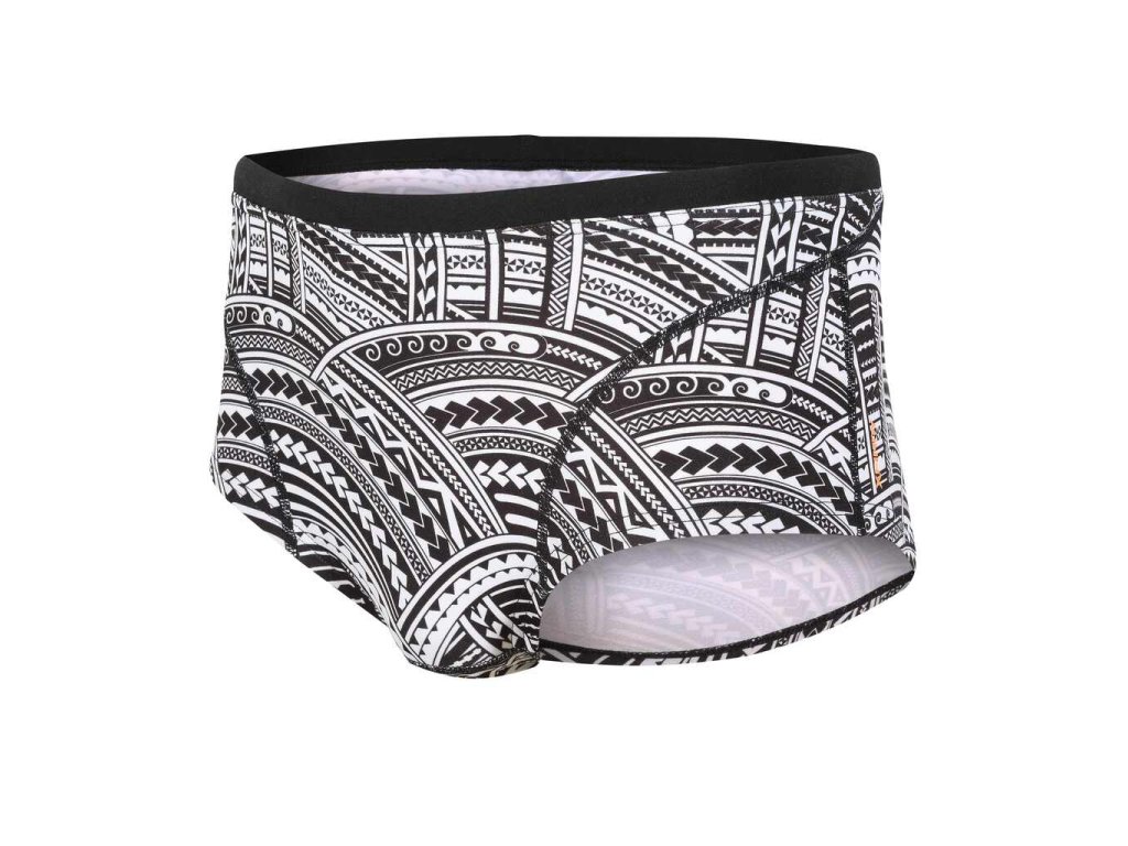 ZONE3 Pánské plavky Zone3 KONA SPEED BRIEF SHORTS - Tribal Print - Black/White/Orange Pánské plavky Zone3 KONA SPEED BRIEF SHORTS - Tribal Print - Black/White/Orange - (Varianta Pánské plavky Zone3 KONA SPEED BRIEF SHORTS - Tribal Print - Black/White/Orange - 30)