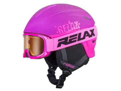 Relax LYŽAŘSKÉ BRÝLE RELAX BUNNY HTG39E dětská pink pink oranžová  LUNAR Polykarbonát (Velikost dětská)