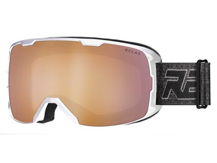 Relax LYŽAŘSKÉ BRÝLE RELAX ACE HTG58C standard White black hnědá BRONZE Polykarbonát 0 (Velikost standard)