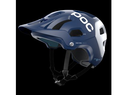 POC Cyklistická helma POC Tectal Race SPIN Lead Blue/Hydrogen White Matt M-L (Helmy M-L)