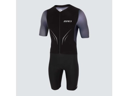 ZONE3 Pánska kombinéza Zone3 MEN'S AEROFORCE-X TRISUIT - BLACK/GREY (Velikost S)