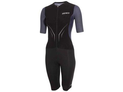 ZONE3 Dámská triatlonová kombinéza Zone3 Aeroforce-X Trisuit - Black/Grey (Velikost L, Varianta Dámská triatlonová kombinéza Zone3 Aeroforce-X Trisuit - Black/Grey - L)
