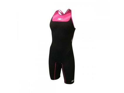 Zerod Start Trisuit W Deep Purple (Velikost S, Barva černá/růžová)