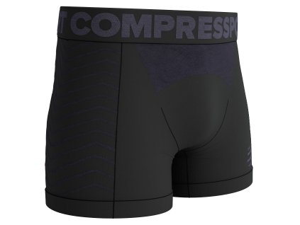 Compressport Seamless Boxer M (Velikost S, Barva Black/Grey)