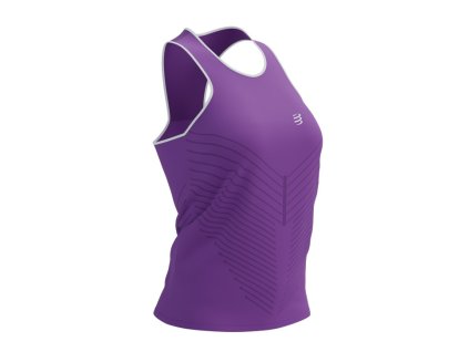 Compressport Performance Singlet W (Velikost L, Barva Royal Lilac/White)
