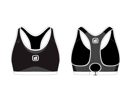 Zerod Top iBra Black / White S Černá/ bílá (Velikost S, Barva Černá/ bílá)